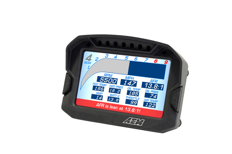 Load image into Gallery viewer, AEM CD-5LG Carbon Logging Digital Dash Display w/ Internal 10Hz GPS &amp; Antenna 30-5603

