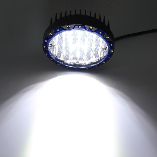 (2pcs/set) 7 Inch 210W Round Spot Beam Offroad LED Driving Lights+Amber/Black Covers(Optional) for SUV ATV UTV Trucks Pickup Jeep Golf Cart Boat