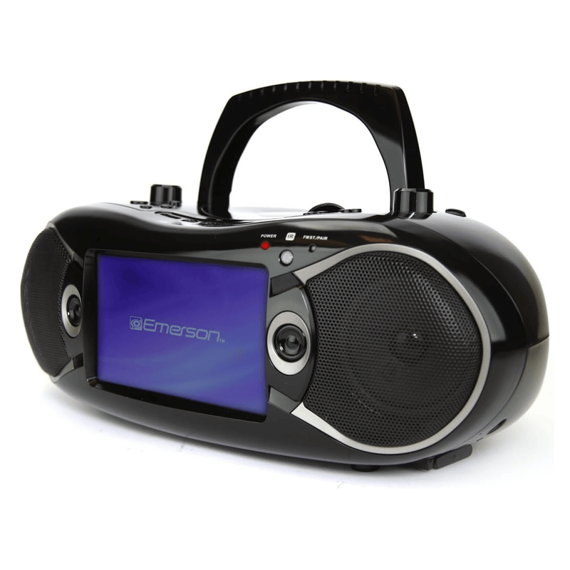 Load image into Gallery viewer, Emerson 7&quot; Bluetooth DVD Boombox with AMFM Radio &amp; Digital TV

