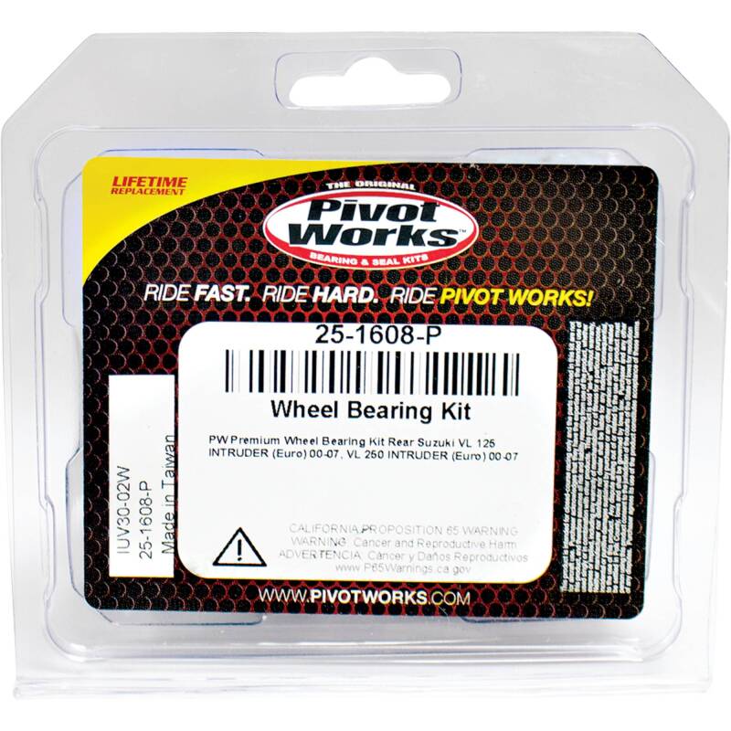 Pivot Works Suzuki Wheel Bearing Kit Premium Bearings