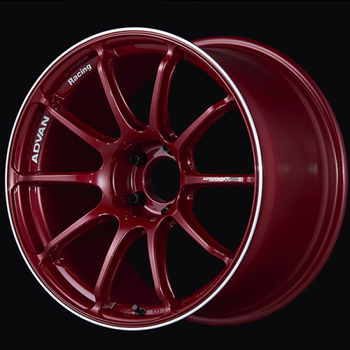 Advan RSIII 18x8.5 / +47 Offset / 5x100 / 63mm Bore / Racing Candy Red and Ring YA38H47DCRR