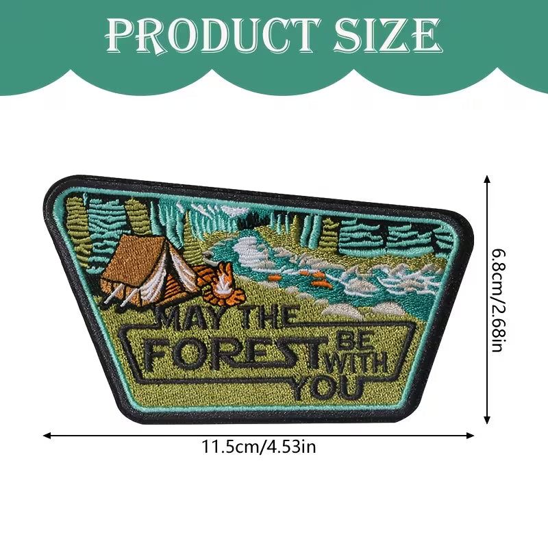 Load image into Gallery viewer, May The Forest Be With You Patch - Iron On

