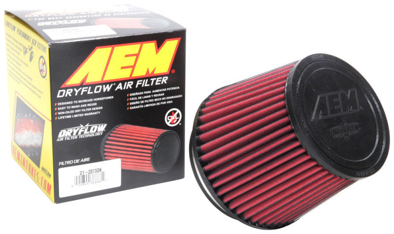 Load image into Gallery viewer, AEM Induction AEM 5 inch x 5 inch DryFlow Air Filter 21-2073DK
