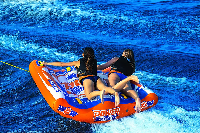 Load image into Gallery viewer, WOW Watersports Power Steer 2 Person 2P Steerable Deck Tube Towable
