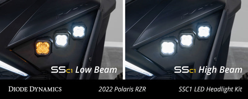 Load image into Gallery viewer, Diode Dynamics 20-Present Polaris RZR C1 Headlamp Kit Sport - White ABL (Pair)
