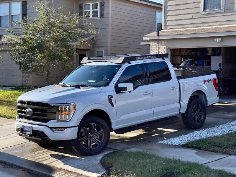 Load image into Gallery viewer, Go Rhino 21-23 Ford F-150 CC Ceros Low Profile Roof Rack - Tex. Blk
