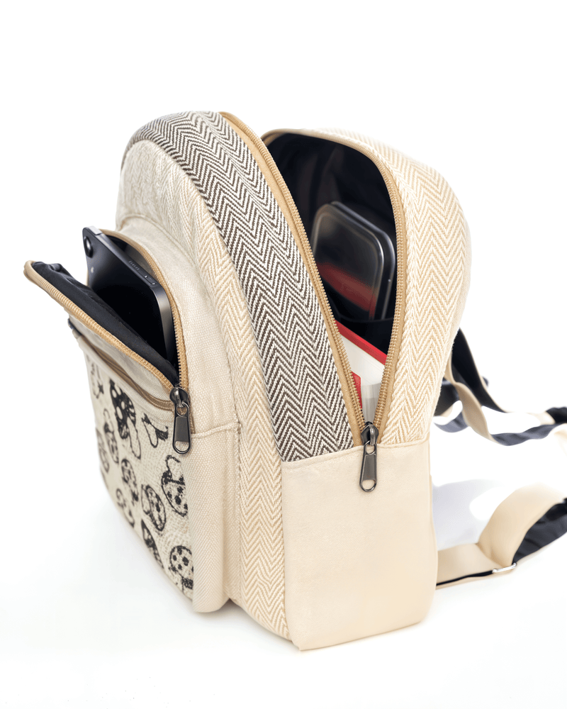 Load image into Gallery viewer, Kathmandu Collection Mini Hemp Mushroom Backpack
