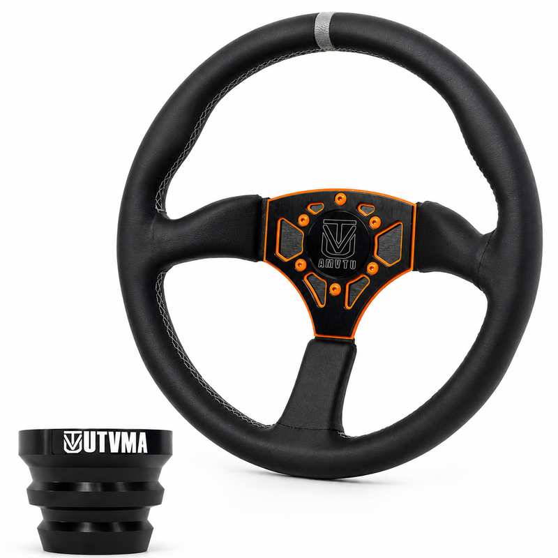 Load image into Gallery viewer, UTVMA Octane Leather Steering Wheel With Hub
