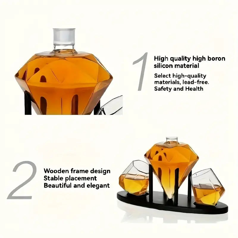 Load image into Gallery viewer, Diamond Decanter Gift Set
