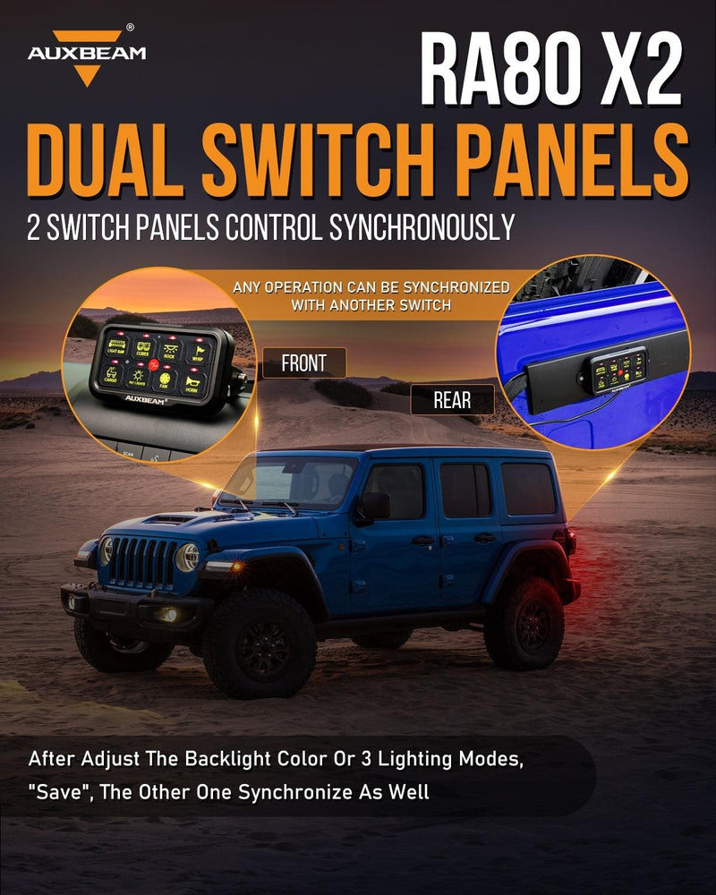 Load image into Gallery viewer, RGB Series 6/8/12 Gang LED Switch Panel,Off Road Light Controller
