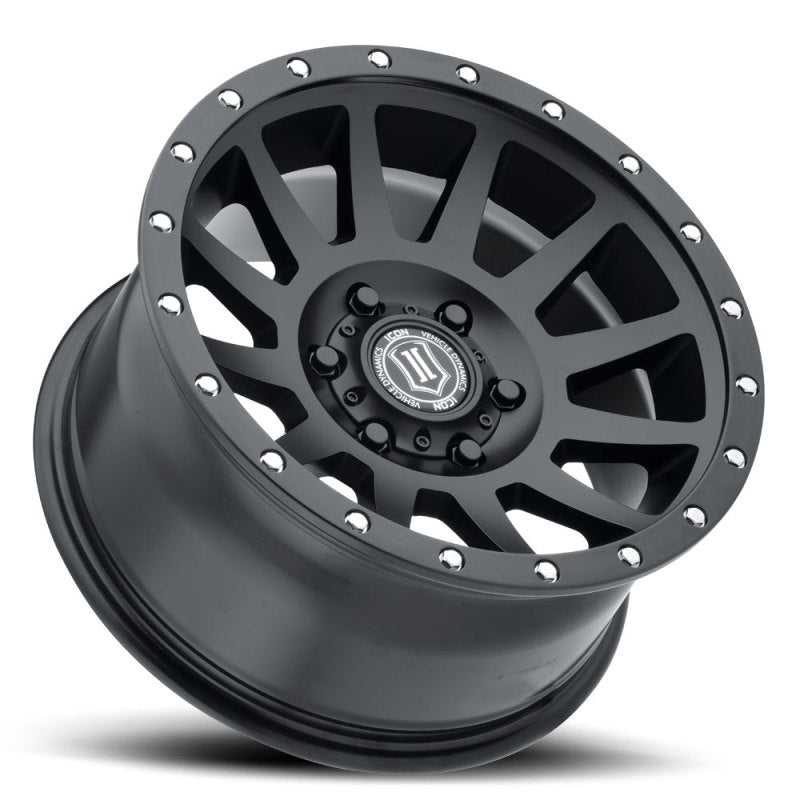 Load image into Gallery viewer, ICON Compression 18x9 5x150 25mm Offset 6in BS Satin Black Wheel
