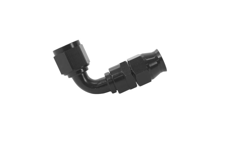 Load image into Gallery viewer, Aeromotive PTFE Hose End - AN-08 - 90 Deg - Black Anodized 15355
