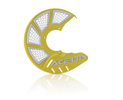 Acerbis X-Brake Vented Disc Cover - Yellow/White 2449491070