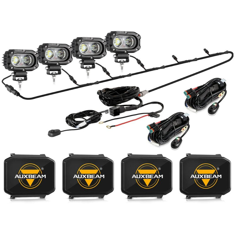 Load image into Gallery viewer, R4 Series | 4 Inch 60W Flood Beam LED Pods Light White Driving Light
