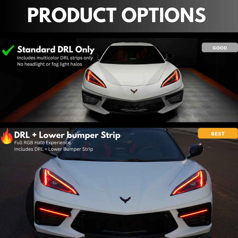 Load image into Gallery viewer, Chevrolet Corvette C8 RGBW+A DRL Boards (2020-2026)
