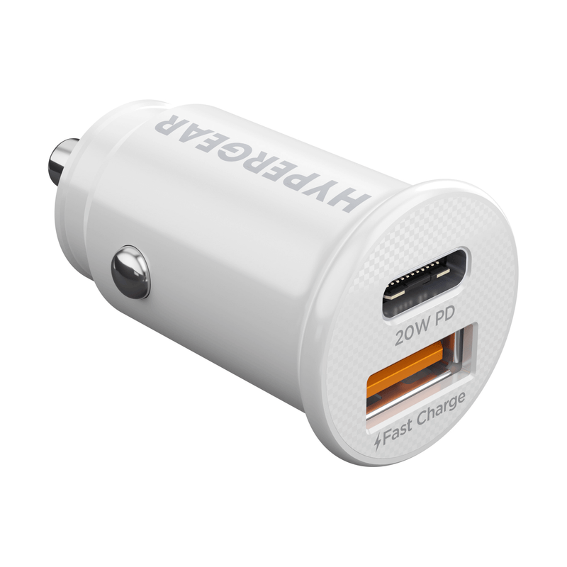 Load image into Gallery viewer, HyperGear Mini 20W USB-C PD + 18W USB Fast Car Charger
