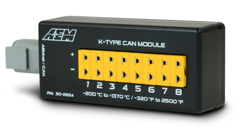Load image into Gallery viewer, AEM 8 Channel K-Type Thermocouple EGT CAN Module 30-2224
