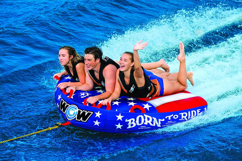 Load image into Gallery viewer, WOW Watersports Born to Ride 3 Person 3P Towable
