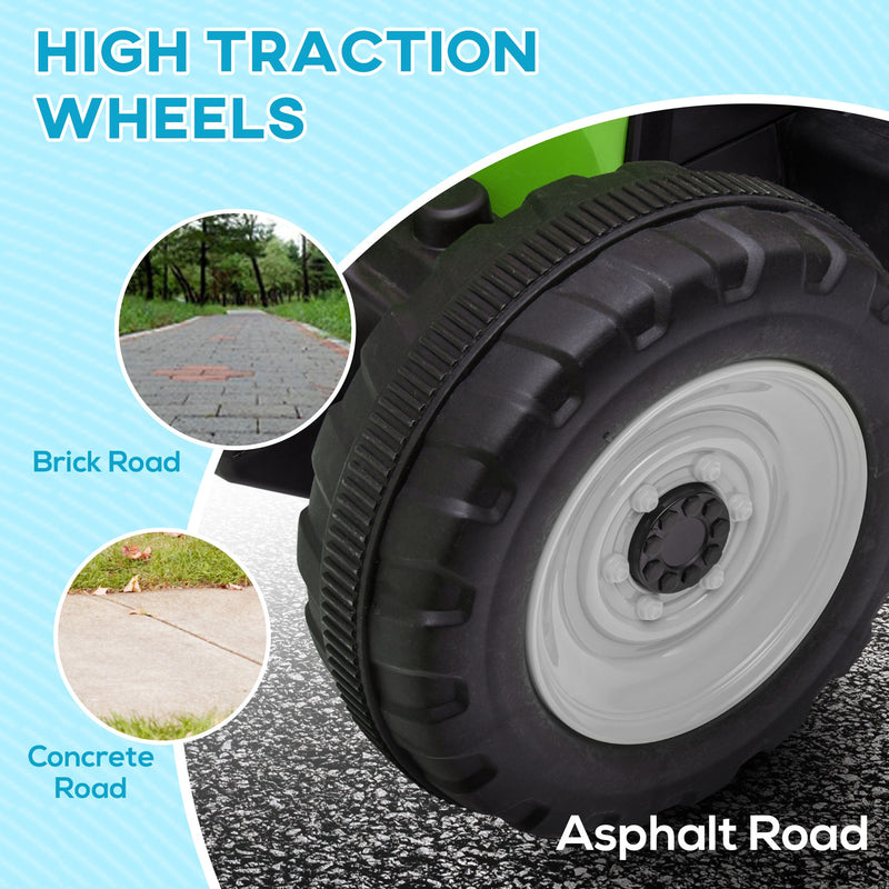 Load image into Gallery viewer, 12V Electric Tractor with Trailer and Dual Motors for Kids
