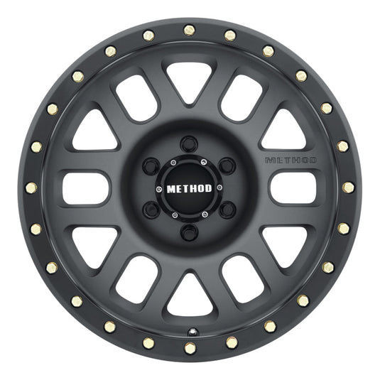 Method MR309 Grid 17x8.5 0mm Offset 6x5.5 108mm CB Titanium/Black Street Loc Wheel