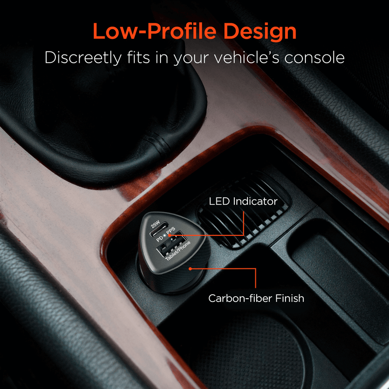 Load image into Gallery viewer, HyperGear SpeedBoost 25W USB-C PD + 12W USB Fast Car Charger with PPS
