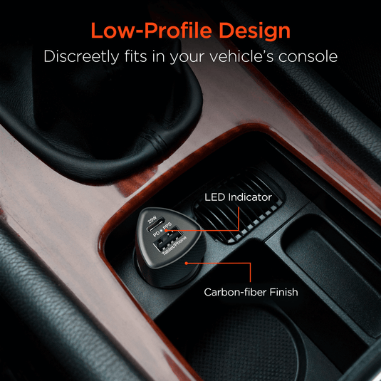 HyperGear SpeedBoost 25W USB-C PD + 12W USB Fast Car Charger with PPS