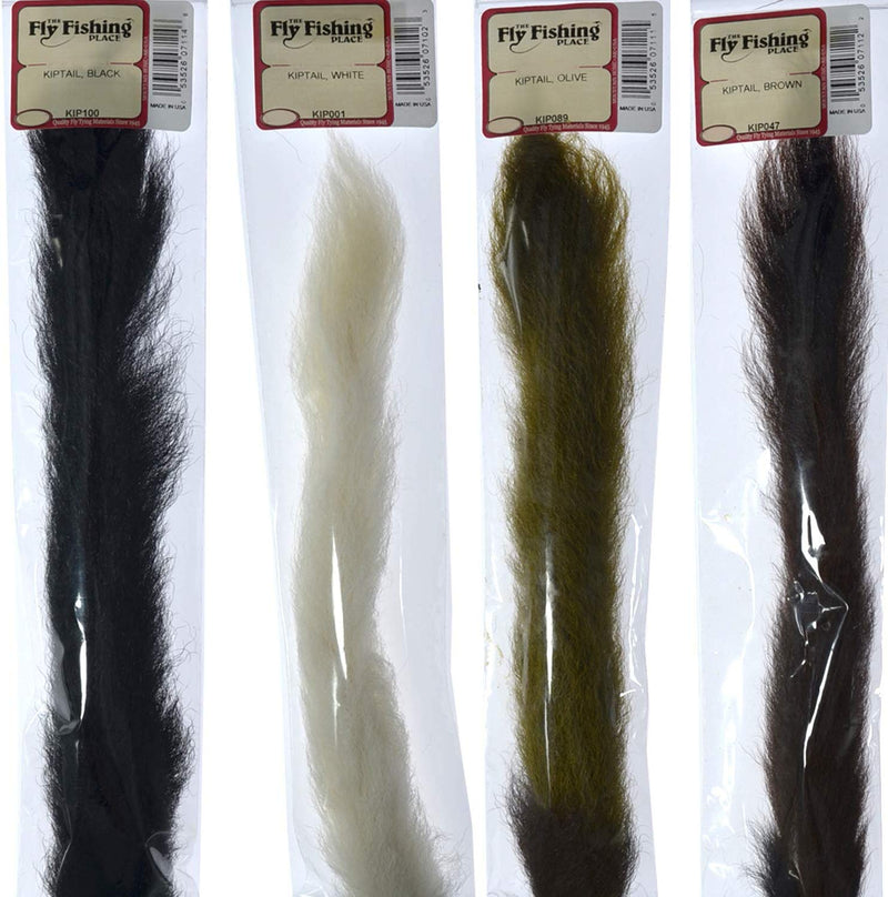 Load image into Gallery viewer, Select Grade Calf Tails - Kiptails - Master Pack - 4 Colors - Natural White Black Brown Olive
