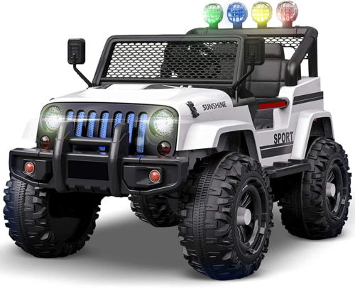 Load image into Gallery viewer, Camouflage Remote Control Ride-On Car with Spring Suspension for Kids

