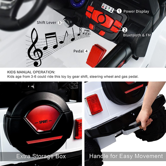 Camouflage Remote Control Ride-On Car with Spring Suspension for Kids