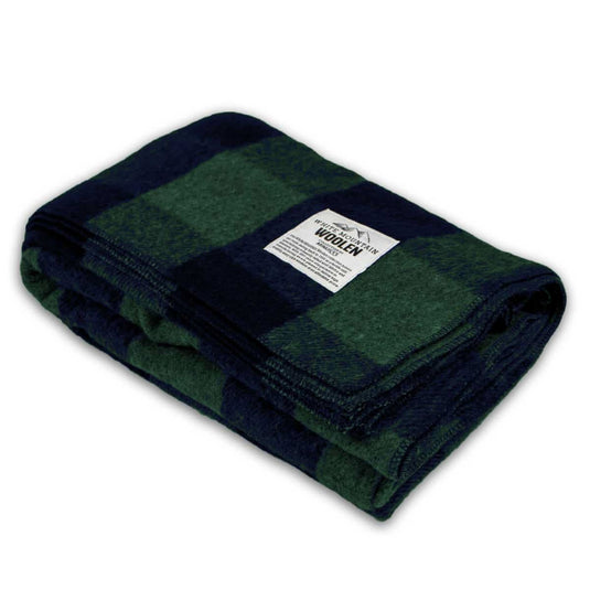 Wool Throw Blanket - White Mountain Woolen