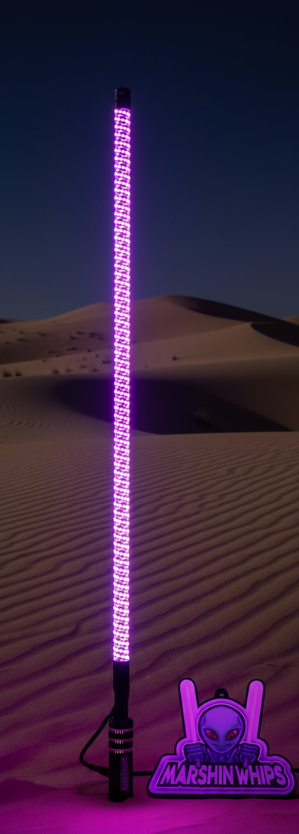 Load image into Gallery viewer, V2 Black Out LED Whip: The Ultimate Stealth Single
