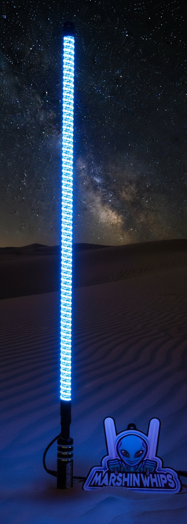 Load image into Gallery viewer, V2 Black Out LED Whip: The Ultimate Stealth Single

