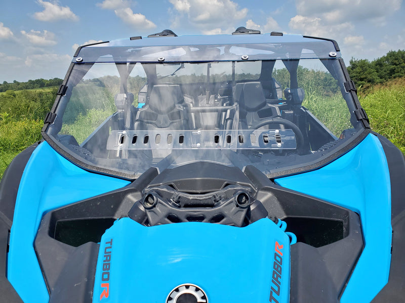 Load image into Gallery viewer, Can-Am Maverick X3 - 2 Pc Windshield with Clear Visor w/Hard Coat, Vent, and Clamp Options
