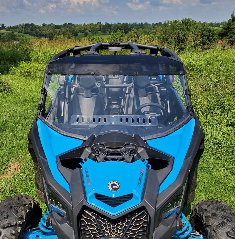 Load image into Gallery viewer, Can-Am Maverick X3 Max - 2 Pc Windshield with Clear Visor w/Hard Coat, Vent, and Clamp Options
