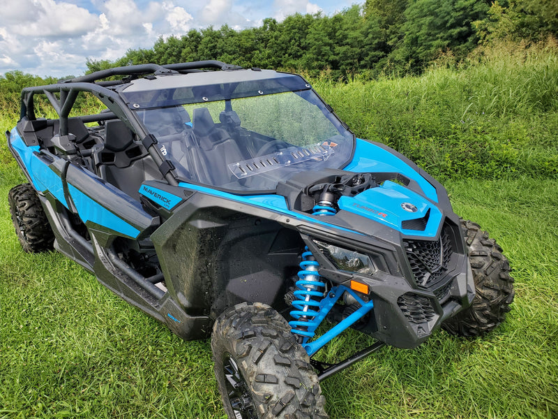 Load image into Gallery viewer, Can-Am Maverick X3 Max - 2 Pc Windshield with Tinted Visor w/Hard Coat, Vent, and Clamp Options
