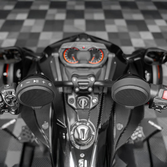 Amplified Handlebar Mounted Bluetooth Speaker System for Can-Am Ryker & Spyder Motorcycles