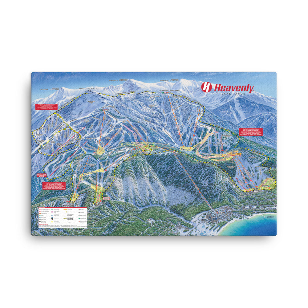 Heavenly Ski Resort | Trail Map Poster