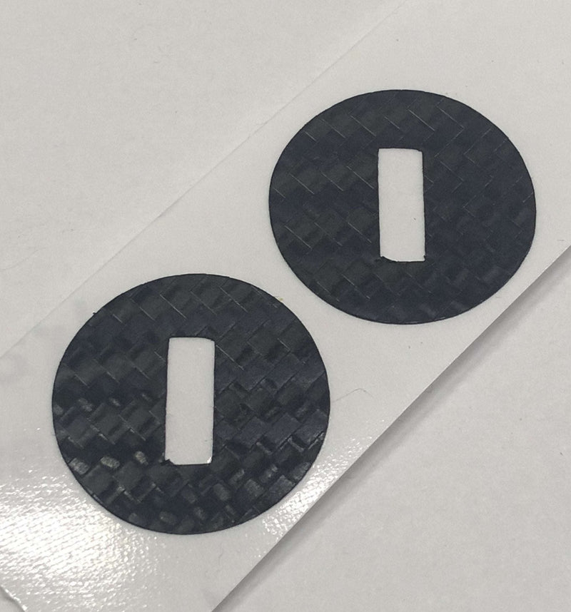 Load image into Gallery viewer, Carbon Fiber Textured Vinyl Decals for 2016-2023 Tacoma Glovebox Keyhole
