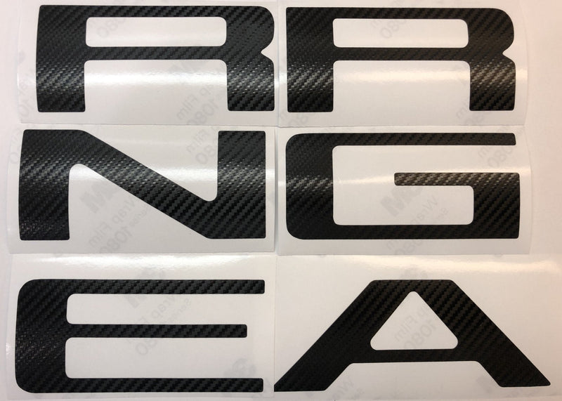 Load image into Gallery viewer, Carbon Fiber Textured Vinyl Decal Letters for 2019-2023 Ranger Tailgate
