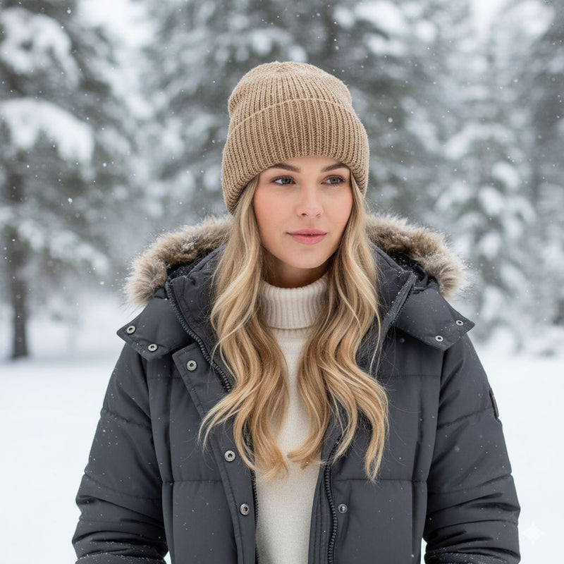 Load image into Gallery viewer, Cardigan Knit Beanie
