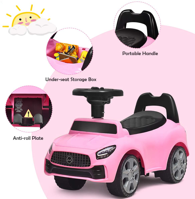 Load image into Gallery viewer, Carrito de Empuje para Niños con Bocina y Almacenamiento Musical
