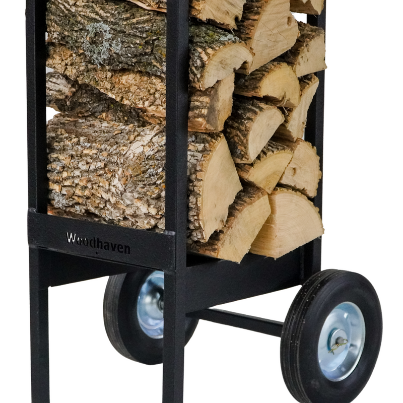 Load image into Gallery viewer, Firewood Cart   300 lb Capacity  USA Made Steel  Woodhaven

