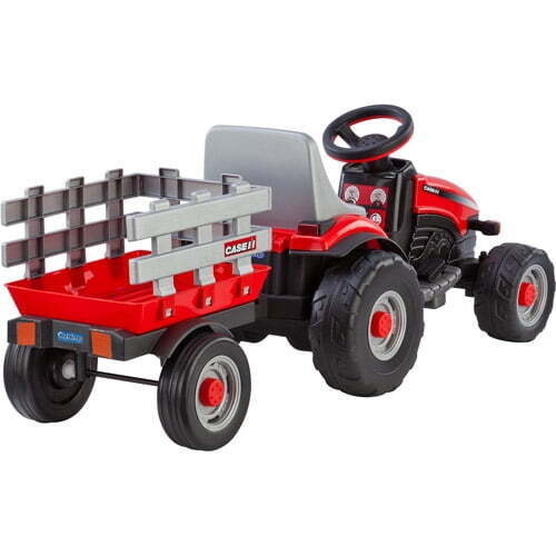 Load image into Gallery viewer, Case IH Lil&#39; Tractor and Trailer: 6V Battery-Powered Ride-On for Kids
