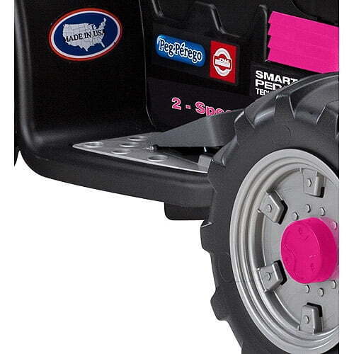 Load image into Gallery viewer, Case IH Magnum Tractor with Trailer 12V Powered Ride-On - Pink by Peg Perego
