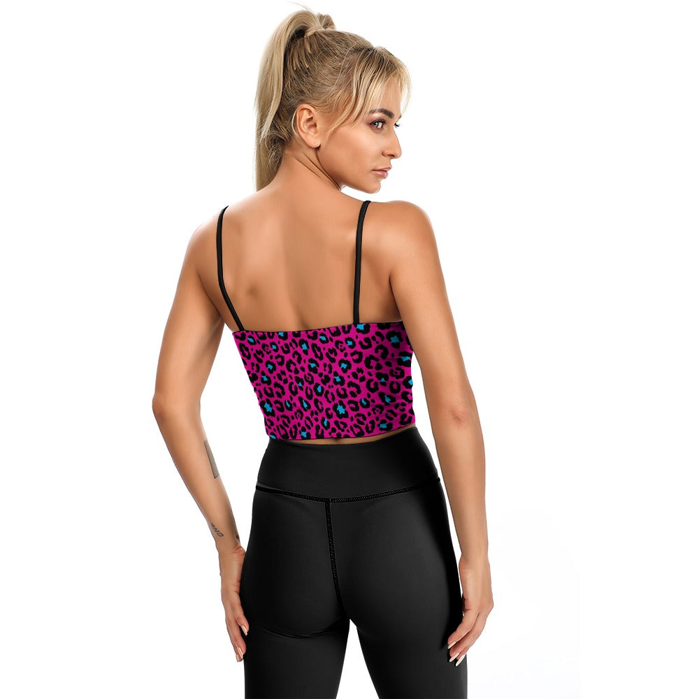 Pink Leopard Women's Thin Vintage Comfort Camisole