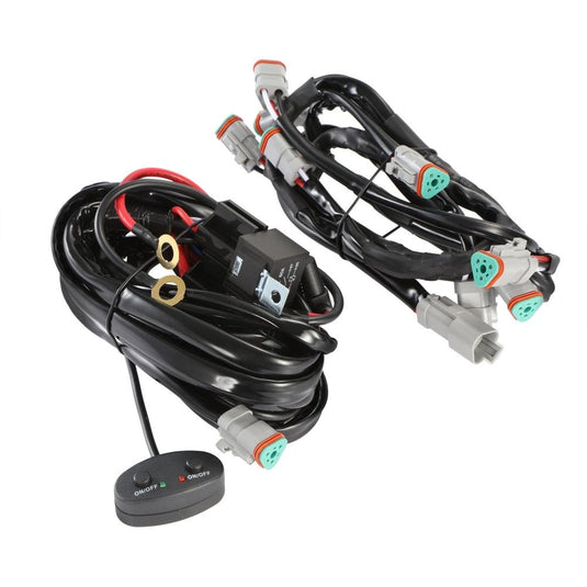 8-LED Pod Light Power Wiring Harness Kit with 3 PIN DT Plug