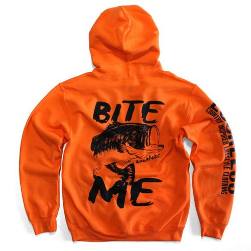Bite Me Hoodie Safety Orange