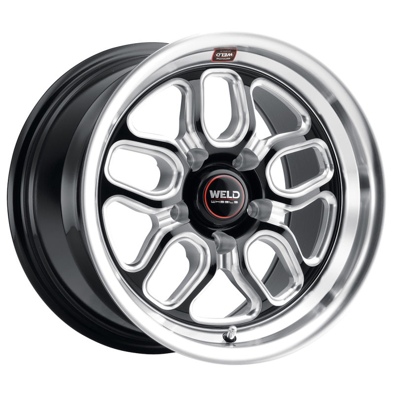 Load image into Gallery viewer, Weld S152 15X10 Laguna Drag 5X115 ET22 BS6.4 Gloss Black MIL Dia 78.1
