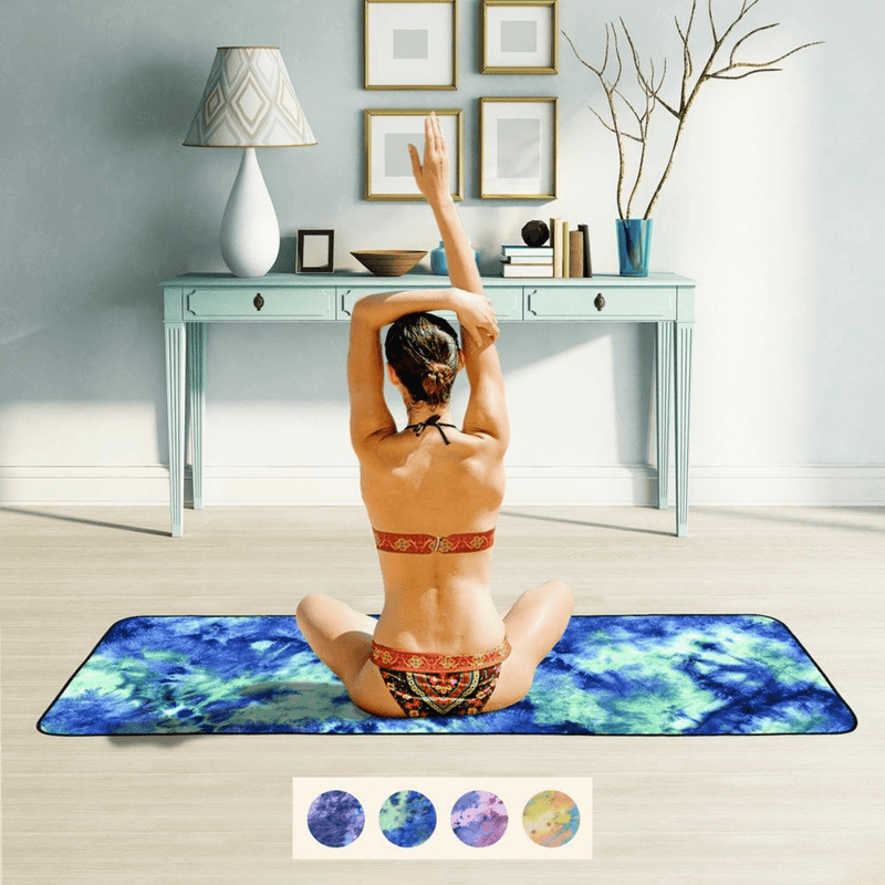 Load image into Gallery viewer, JupiterGear Tie Dye Yoga Mat Towel with Slip-Resistant Grip Dots
