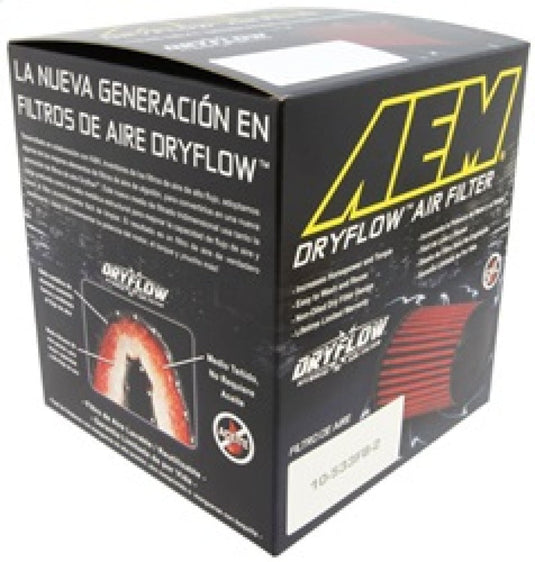 AEM Induction AEM DryFlow Air Filter AIR FILTER KIT 2.75in X 5in DRYFLOW- W/HOLE 21-202D-HK